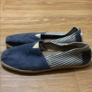 Navy Striped Toms